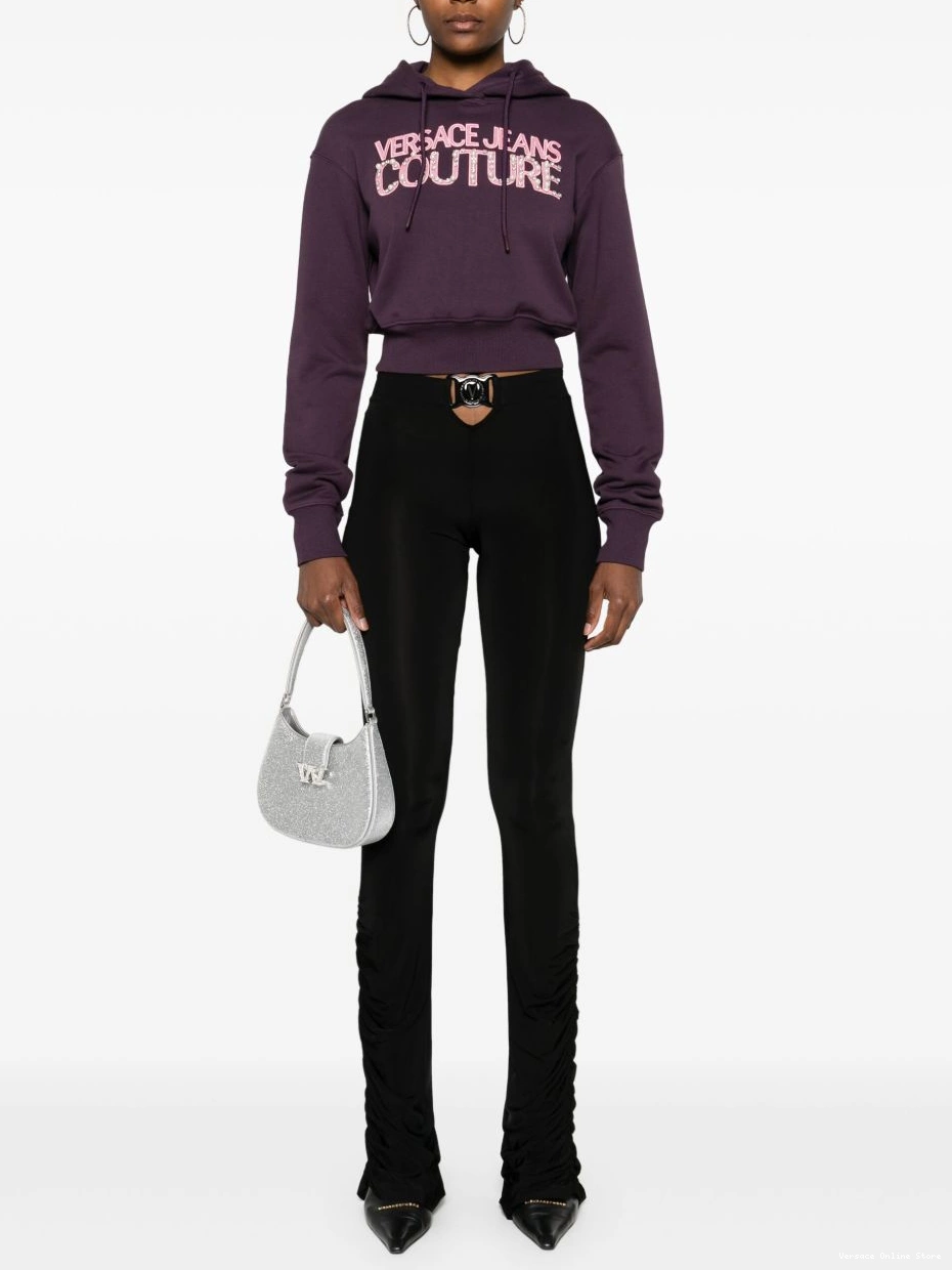 Cheap Jeans leggings Versace logo-plaque Women Couture 0810